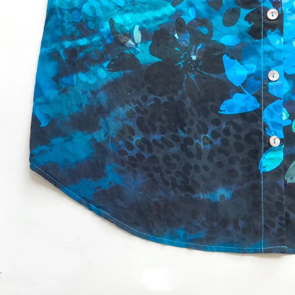 Soft Surroundings JOLENE Silk Floral Blouse - Picture 10 of 10